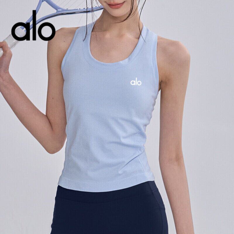 Aio Quick-Drying Sleeveless Sports Vest Breathable Casual Yoga Top Racerback Running Elastic Fitness Clothing