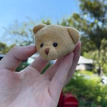 Teddy accessories plush hair accessories bag pendants beige one-piece bear pendants plush pendants naked bears teddy bears