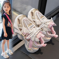 Anta suitable for girls sports shoes single mesh summer new 2024 soft bottom childrens shoes non-slip mesh shoes casual women