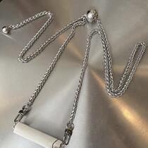 High-end mobile phone chain high-end cross-body mobile phone lanyard chain adjustable cross-body chain for women high-end lanyard