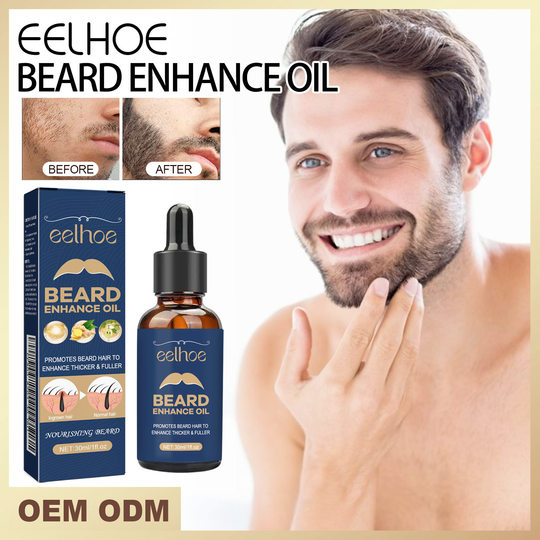Beard care oil is strong, fibrous roots are moist, soft and
