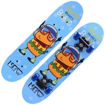 Skateboard childrens four-wheel maple skateboard teenagers men and women double-sided cartoon scooter 2406skateboard