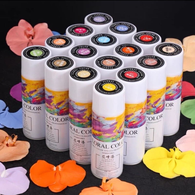 Floral Color Spray Paint Ice Blue Plum Color Spray Dye DIY Self-Spray Paint for Flower Shops Floral Color Spray Paint Ice Blue Plum Color Spray Dye DIY Self-Spray Paint for Flower Shops