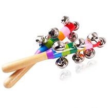 New rainbow hand rattle colorful rattle color word cross rattle infant educational early education toy