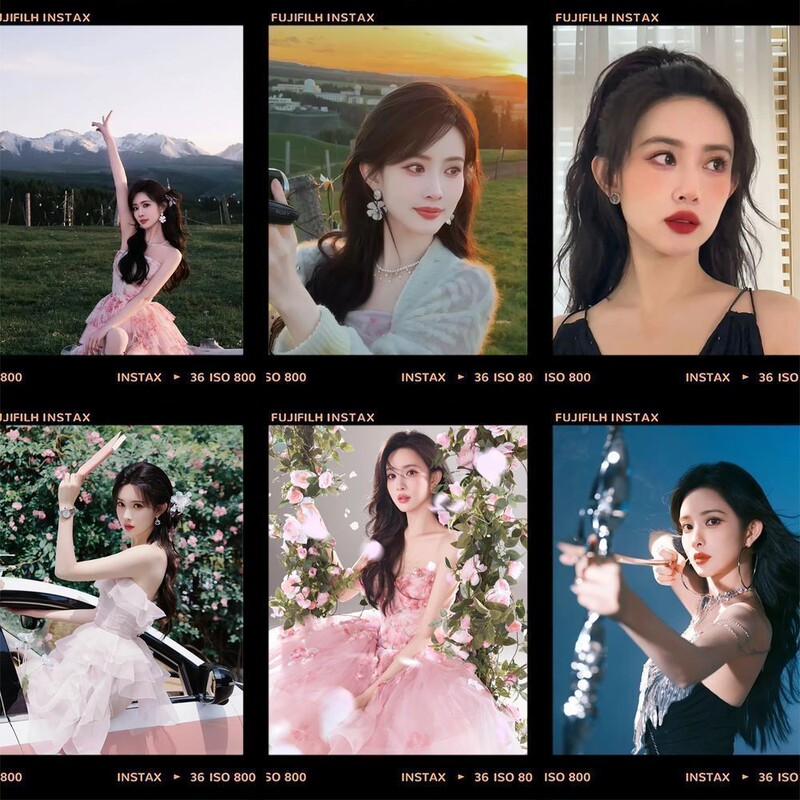 126 Pieces of Meng Ziyi Polaroid Stickers, High-Quality Celebrity Merchandise, Versatile Decorative Stickers for Journals, Popular Items
