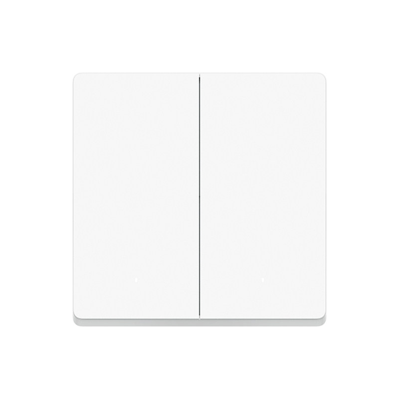 Xiaomi Smart Wireless Switch Remote Control Sensor No Wiring Required Powerful Smart Connection Ultra-Low Power Consumption Dual-Button Version Long Battery Life