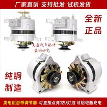 Suitable for Shifeng agricultural tricycle tractor permanent magnet single-head double-head AC and DC additional generator 14V pure copper