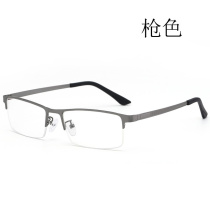 2023 new anti-blue glasses mens business half frame flat