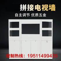 Customized floor-standing cabinet security machine room splicing screen assembly monitor wall cabinet monitoring TV wall large screen splicing