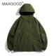 MAXGOOD American trendy brand design zipper jacket waterproof spring and autumn loose outdoor functioning jacket