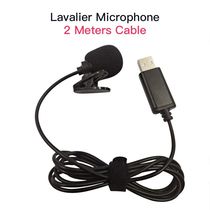 USB Lavalier Lapel Condenser Microphone Omnidirectional Wire