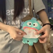 Cute clown fish tissue box pendant cartoon paper box niche bedroom car tissue box bag pendant