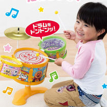 Japan imports bread Superman childrens new frame Drum Baby Puzzle Percussion for small drummer hand instrumental combined toys