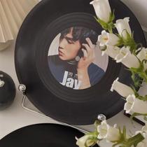 Black Gum Record DIY Bracket Brief Decoration Painting Seat Frame Ins Birthday Gift Net Easy Cloud Clock Pendulum display Show