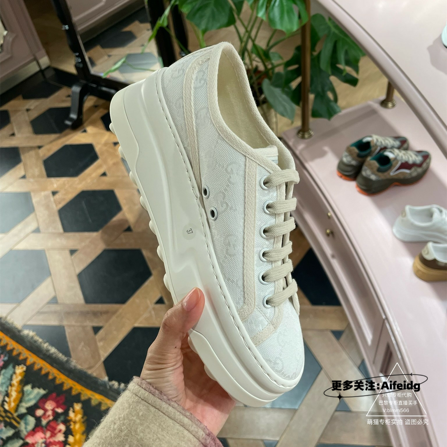 Milan счёт genuine Gucci/Gucci 23 новые GGpresbyopic толстая подошва кожаные туфли на платформе повседневные женские