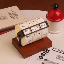 Large runner wooden perpetual calendar 2024 calendar desk calendar office desktop ornaments creative diy birthday gift