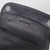 High-end pipe bag cowhide portable ebony briar tobacco pipe accessories leather bag mens clutch double bucket