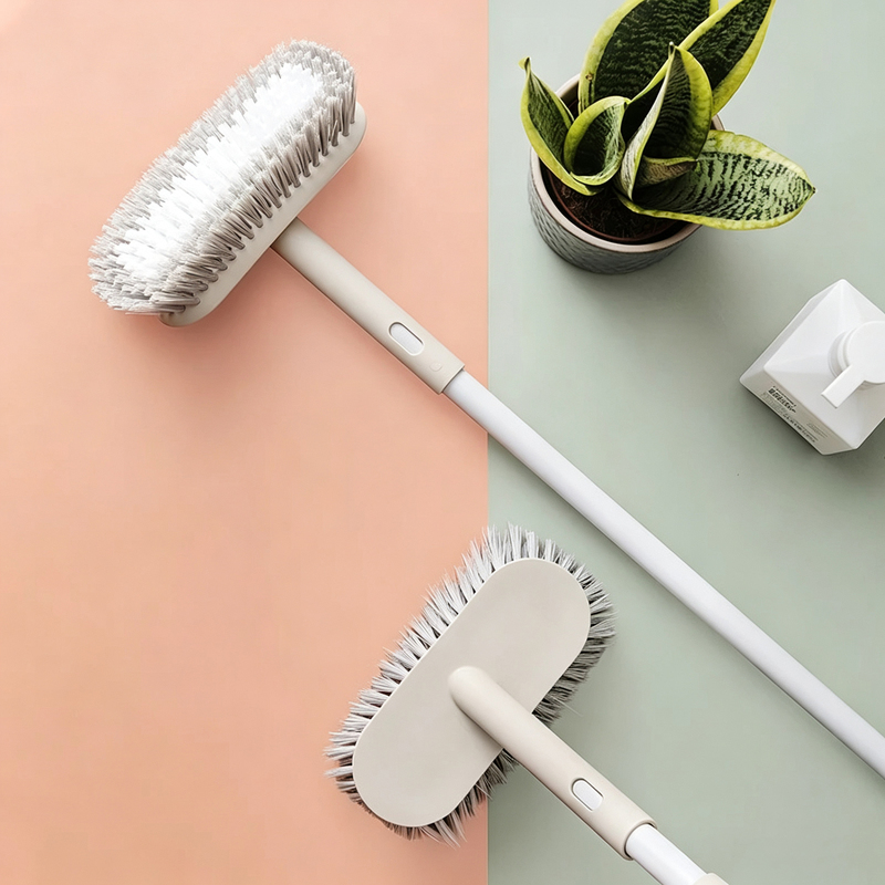 German Bathroom Floor Scrubbing Brush, Floor Brush, Bathroom Crevice Brush, Tile Long-Handle Wall Cleaning Brush, Toilet Cleaning Brush