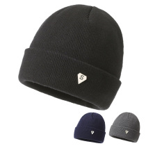 Woodpecker original design new fashion knitted hat for men in winter trendy casual cycling warm solid color wool cold hat