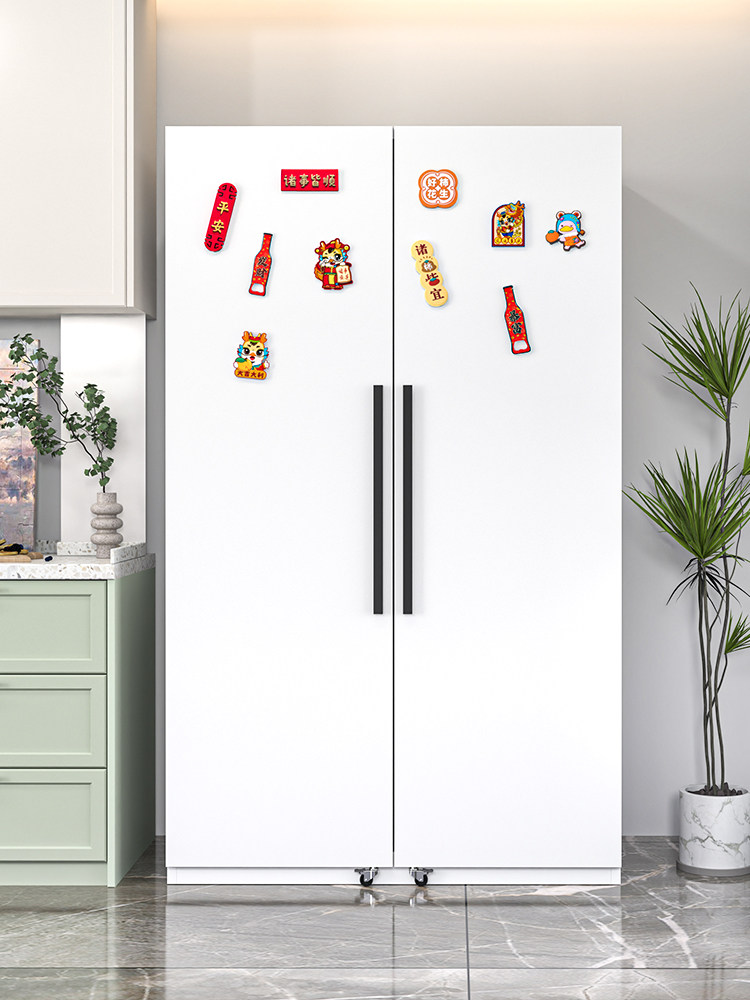 Kitchen Refrigerator Door Storage Cabinet Living Room Snack Wine Sideboard Large Capacity Microwave Dinner Plate Multi-Layer Storage Cabinet