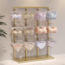 Adjustable underwear shelf display stand floor-standing underwear bra shelf against the wall nail-free and punch-free underwear goods