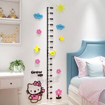 Xinjiang Tibet 3D height wall stickers baby measuring height ruler removable childrens room decoration decoration