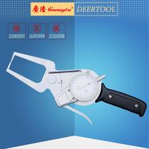 Mechanical belt gauge outer gauge 0-20 thickness measuring caliper card outer groove outer groove vernier caliper caliper claw