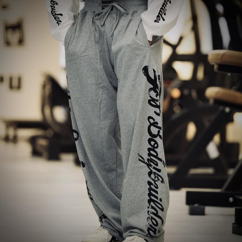 Ironjungle Gym “Born for Bodybuilding” Series Retro Straight-Leg Sweatpants Are Loose and Retro