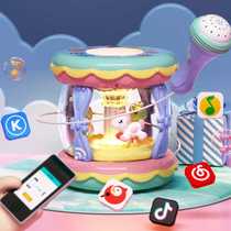 Baby toys music clap drum 0-6-12 months baby early education educational carousel hand clap drum rechargeable