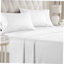 Hotel Cooling Bed Sheet 4 Sets Bedsheet Cover Queen Double