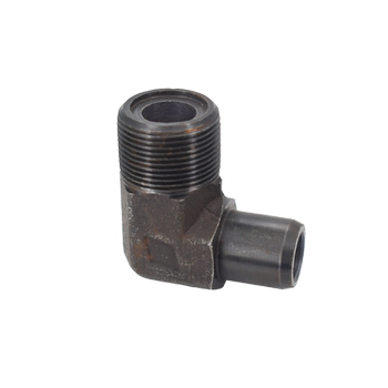 High pressure carbon steel integrated elbow straight through welding