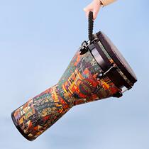 African drum 2024 new 10-inch 12-inch professional adult hand drum Yunnan Lijiang African drum primary school student hand drum