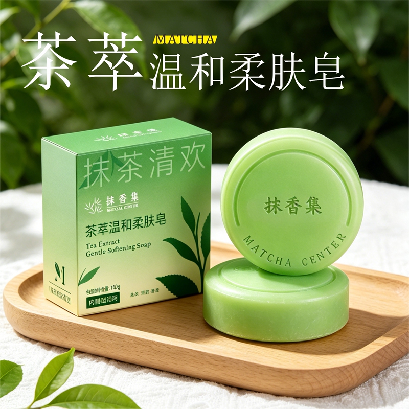 Matcha Tea Extract Gentle Skin Softening Soap