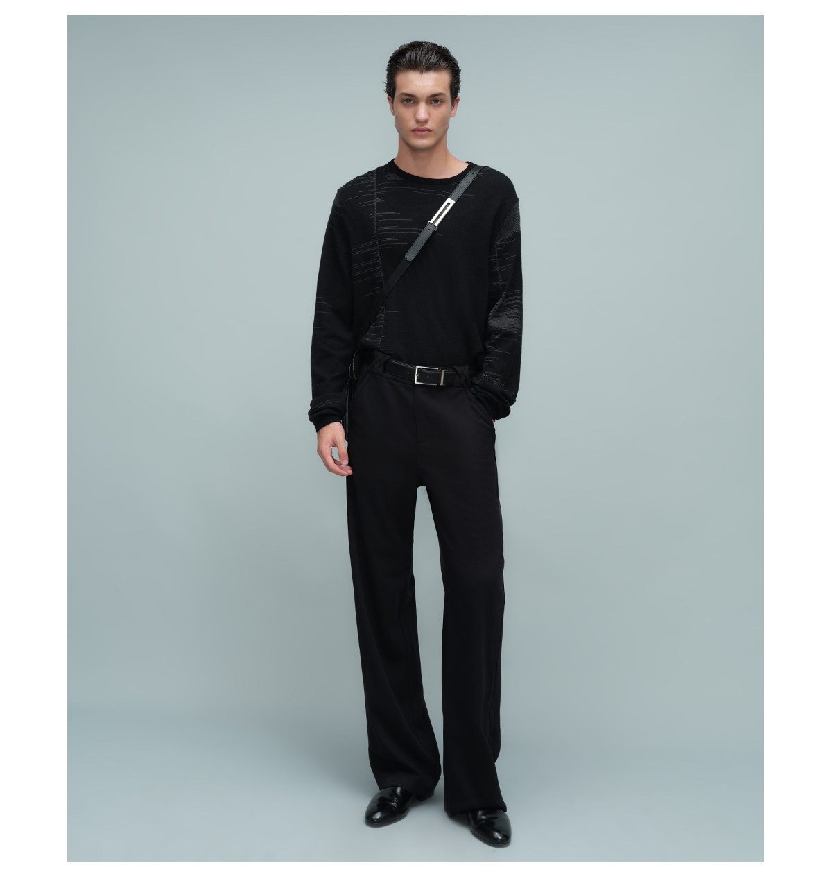 Slight Vogue Straight-Leg Wool Trousers