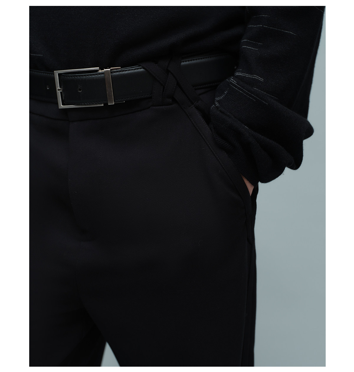 Slight Vogue Straight-Leg Wool Trousers