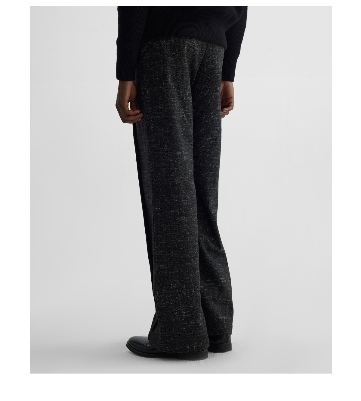 Slight Vogue Wool-Blend Double-Pleat Straight-Leg Trousers