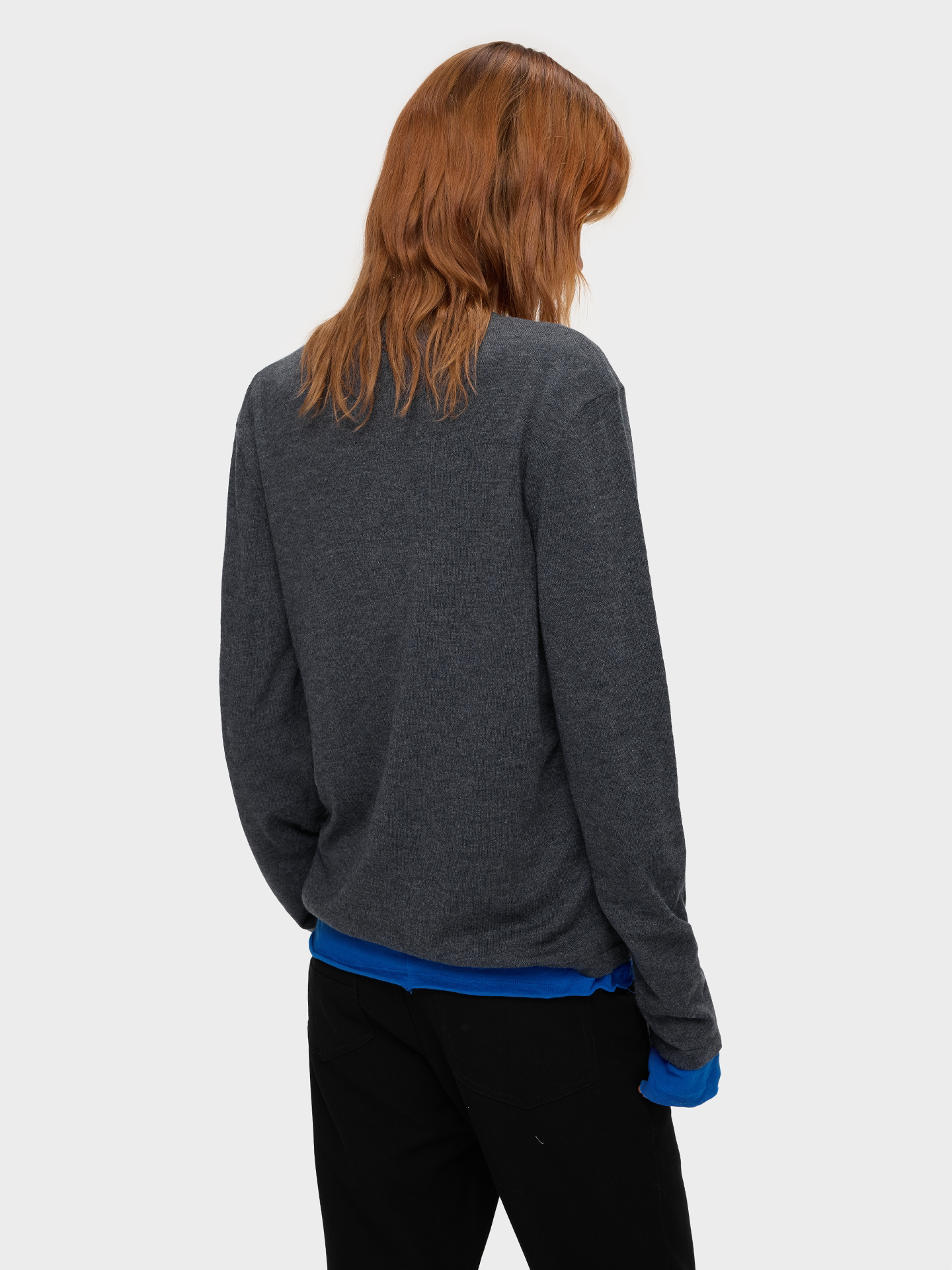 Slight Vogue Wool Braided Tie-Front Knit T-Shirt