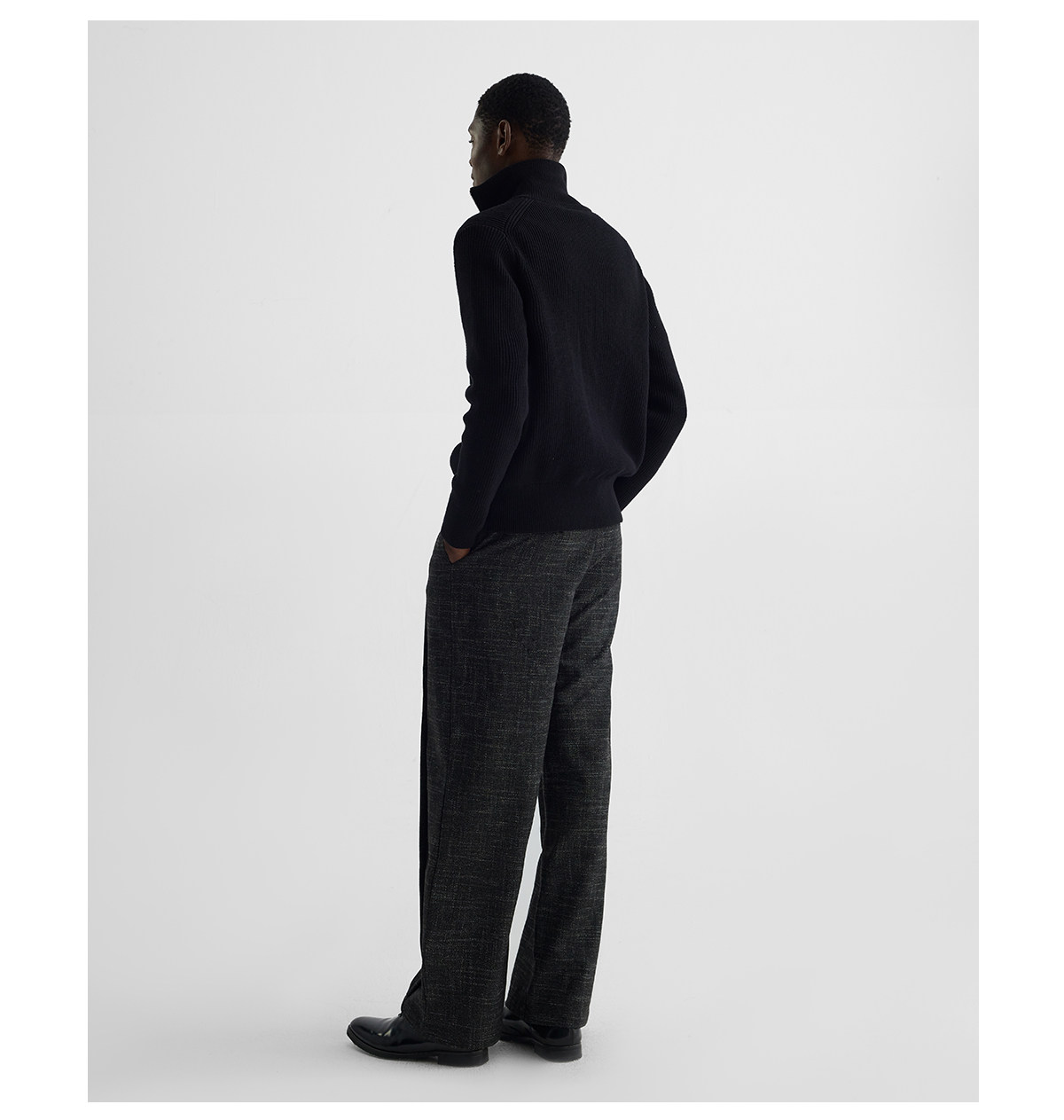 Slight Vogue Wool-Blend Double-Pleat Straight-Leg Trousers