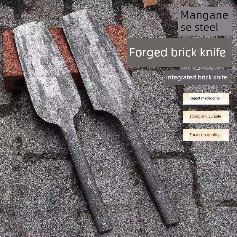 Forged Handmade Spring Trowel, Double-Sided Integrated Brick Knife, Special Construction Tool for Masons, Single-Sided Wall Brick Knife