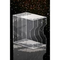 Fully transparent vinyl record rack classical nostalgic LP2 rack vinyl disc storage box CD rack collection 2 box