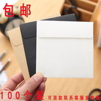 (100 pieces ) Kraft paper black Carbeige retro plain