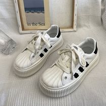 Biscuits Shoes Children Summer 2023 New Exploits Nets Red Thick Bottom Sails Shoes Women Shell Heads Little White Shoes Women Super Soft