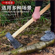 Hand-forged manganese steel mountain ax Northeast ax for firewood ax firewood ax woodworking ax track steel ax