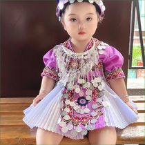 Yunnan Mengzi Yina Shang Miaoyi childrens clothing new ethnic style embroidery