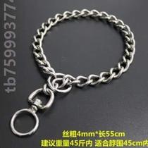 Large dog leash supplies dog special horse dog P neck dog leash stainless steel golden retriever dog collar collar dog