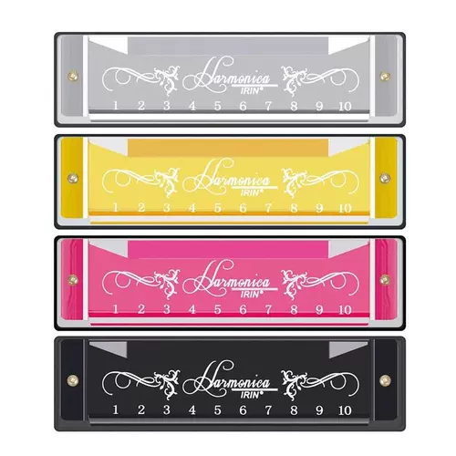 10 отверстия 20 тонального деревянного инструмента Harmonica красочная C клавиша C