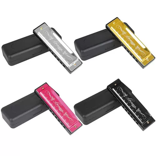 10 отверстия 20 тонального деревянного инструмента Harmonica красочная C клавиша C