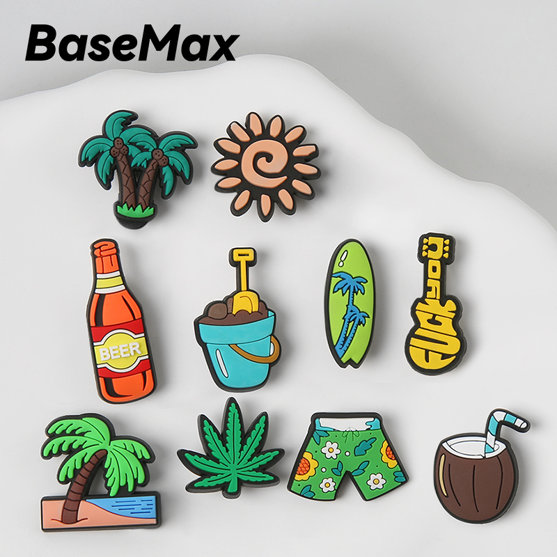 Basemax Crocs Accessories Summer Beach Series Shoe Flower Decoration Buckle DIY Snap Shoe Decoration Suitable for Crocs Basemax Crocs Accessories Summer Beach Series Shoe Flower Decoration Buckle DIY Snap Shoe Decoration Suitable for Crocs