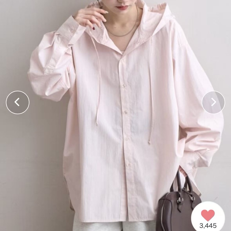 Japanese Style Enlu*De Washed Nylon Hooded Sun Protection Shirt Xgl1 Bust 140 Length 64-73