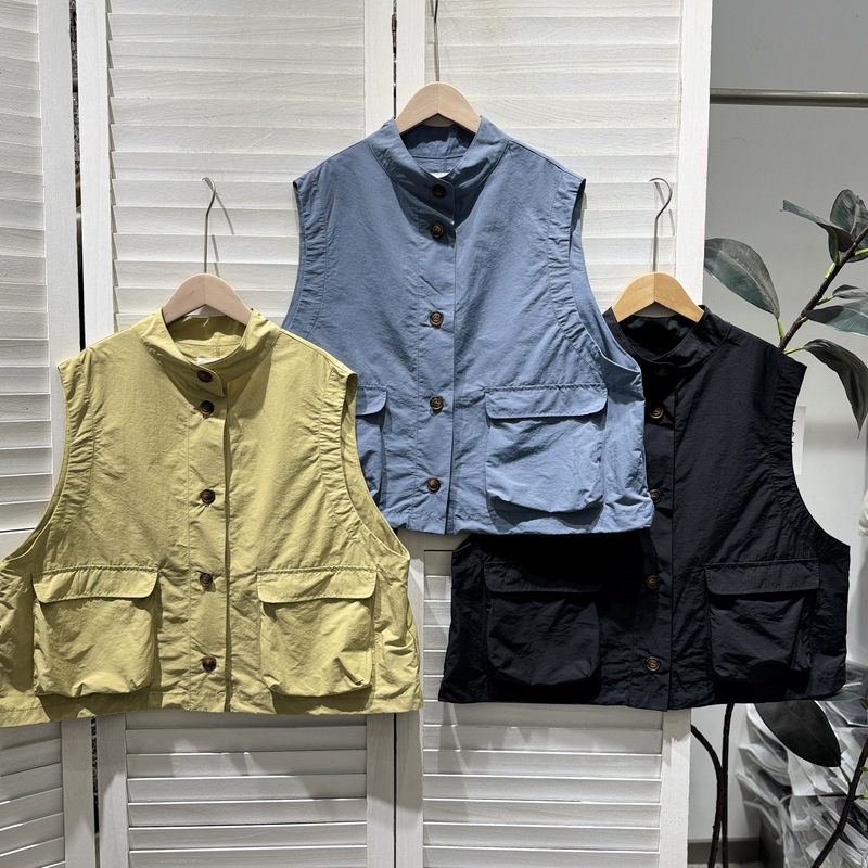 Japanese Style Single-Breasted Artistic Vest Sleeveless Waistcoat Versatile Loose Casual Wx3 Bust 124 Length 55 Japanese Style Single-Breasted Artistic Vest Sleeveless Waistcoat Versatile Loose Casual Wx3 Bust 124 Length 55